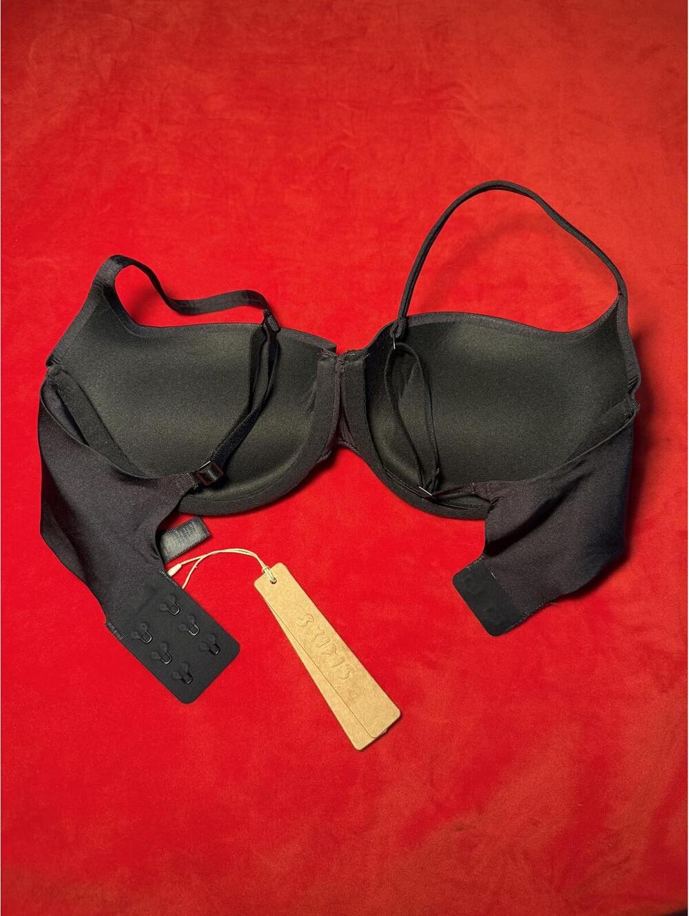 Skims Ultimate Push Up Balconette Bra Color ONYX Size 30D - Picture 2 of 3